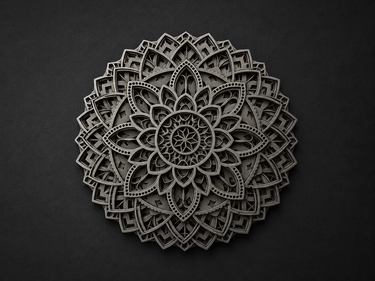 Multi-Layered Steel Mandala — View 3